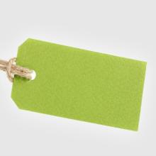 a green tag