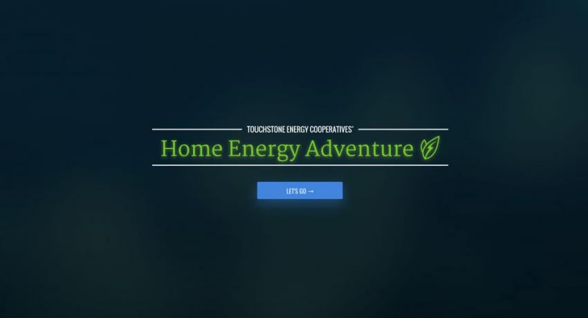 Home Energy Adventure Start Screen